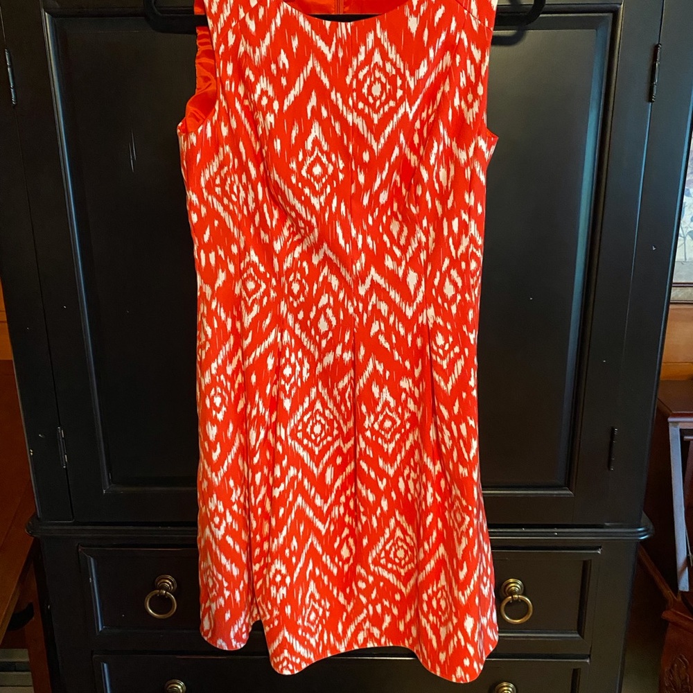 Dress Barn Orange & White Dress